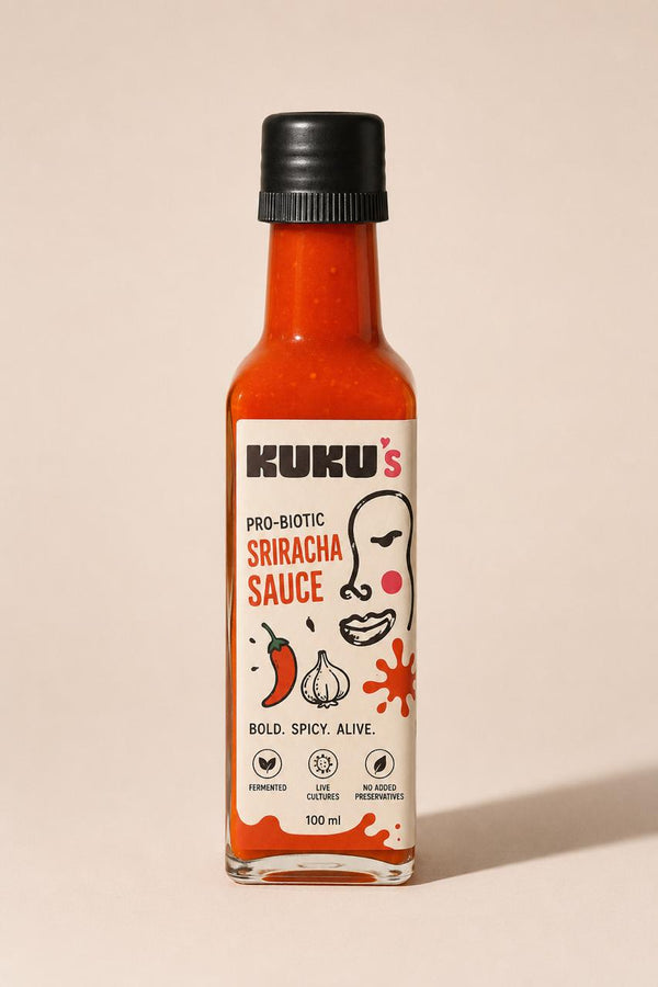 KUKU'S Naturally Fermented Probiotic Sriracha Sauce