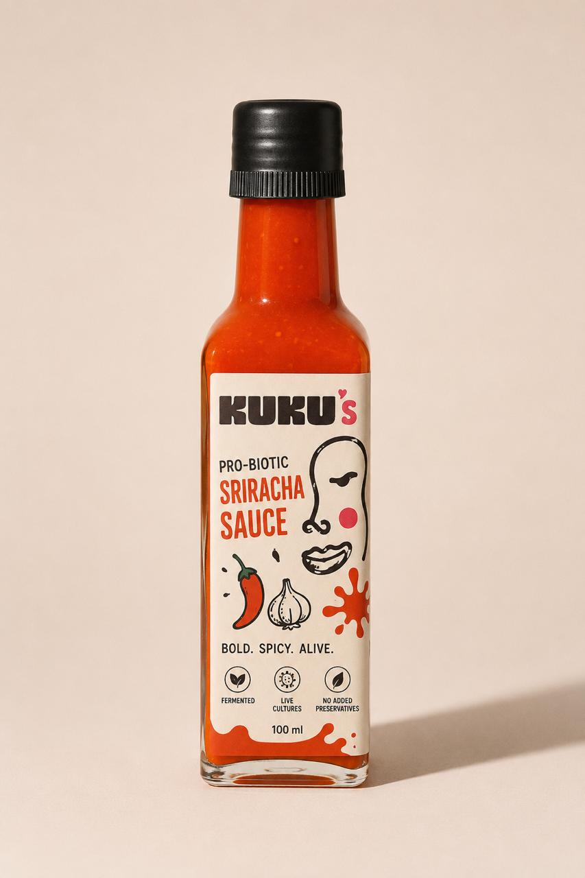 KUKU'S Naturally Fermented Probiotic Sriracha Sauce